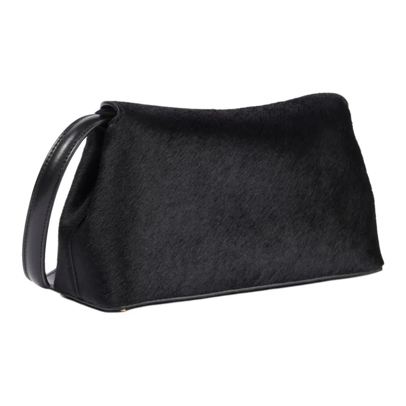 TOTEME Cow Leather Clutch Bag Over The Shoulder Women's Black-1