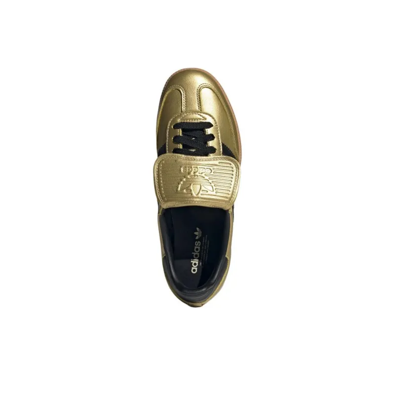 Adidas Samba Lt Gold Metallic Black Gum Women's-2
