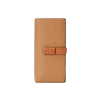 LOEWE Calfskin Wallet Large Size Women's Toffee