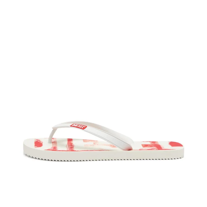 DIESEL Sa Rio Flip Flops Men's Red White-0