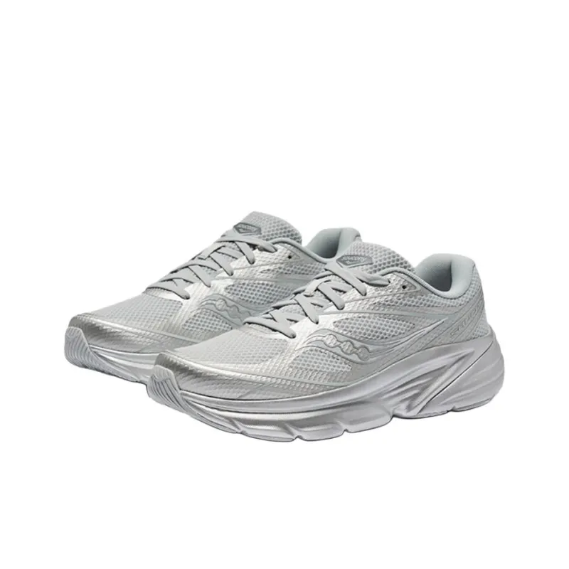 Saucony GUARD AMR Cushioned Slip-Resistant Abrasion-Resistant Low-Top Casual Running Shoes Unisex Gray Silver-1