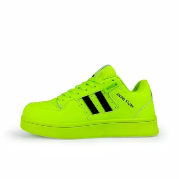 Rongchuan Slip Resistant Water Resistant Wear Resistant Lightweight Low Top Skateboard Shoes Unisex Fluorescent Teal