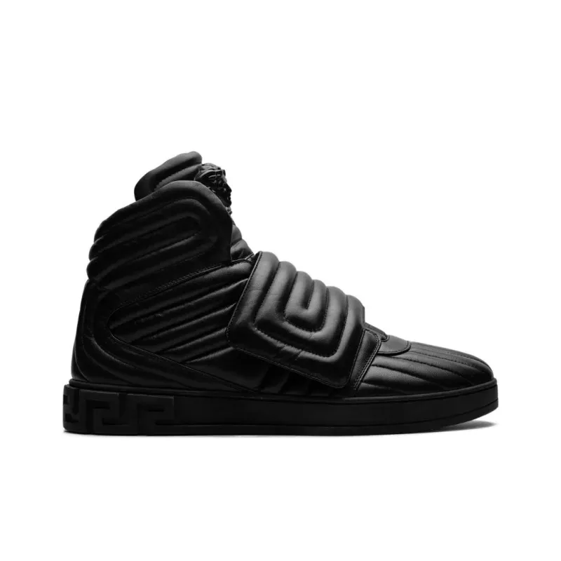 VERSACE Medusa High Top Skateboard Shoes Men's Black-1