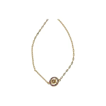 COACH Brass, Crystal Necklaces Women's Gold