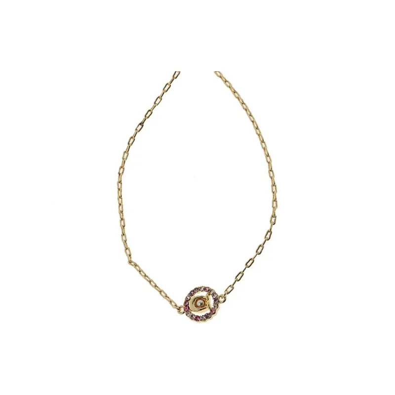 COACH Brass, Crystal Necklaces Women's Gold-0