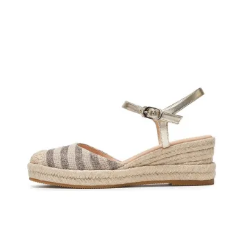 Staccato Natural Straw Woven High Heels 6cm Women's