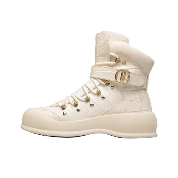 BALLY Clyff Ankle Boots Women's White