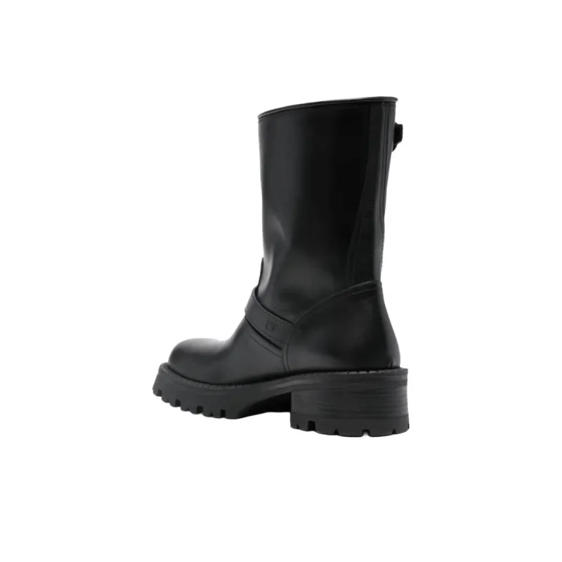 FANSIZHE Ankle Boots 4.5cm Women's Black-3