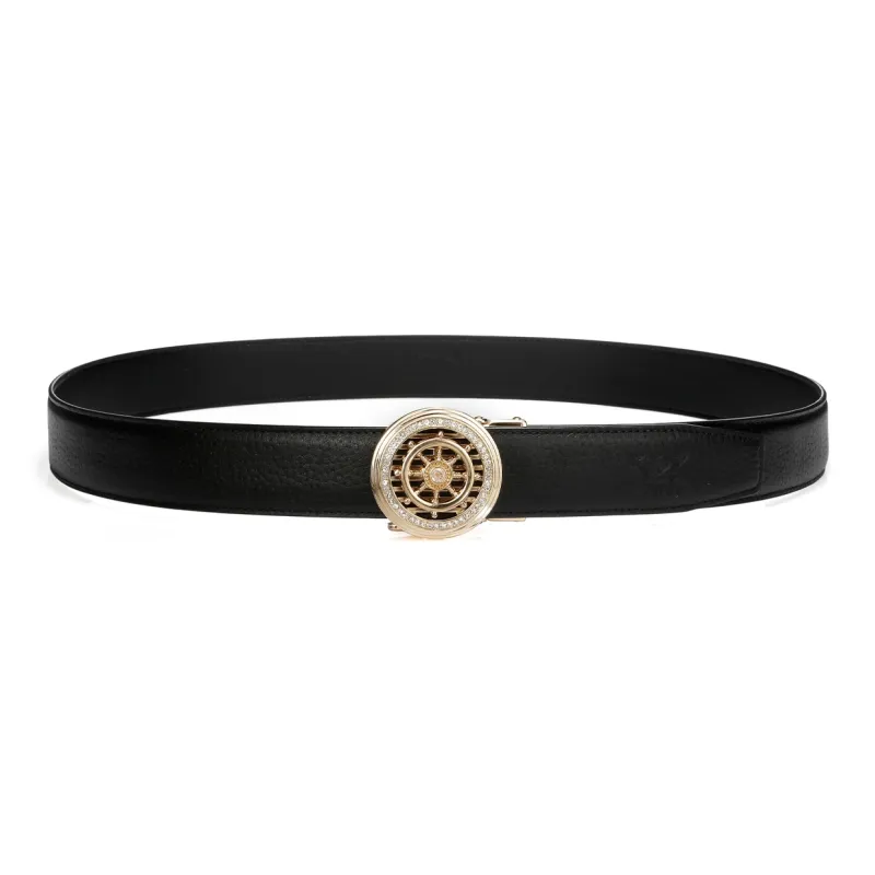 SEPTWOLVES Cow Leather Leather Belts Men's Width 3.5CM-9