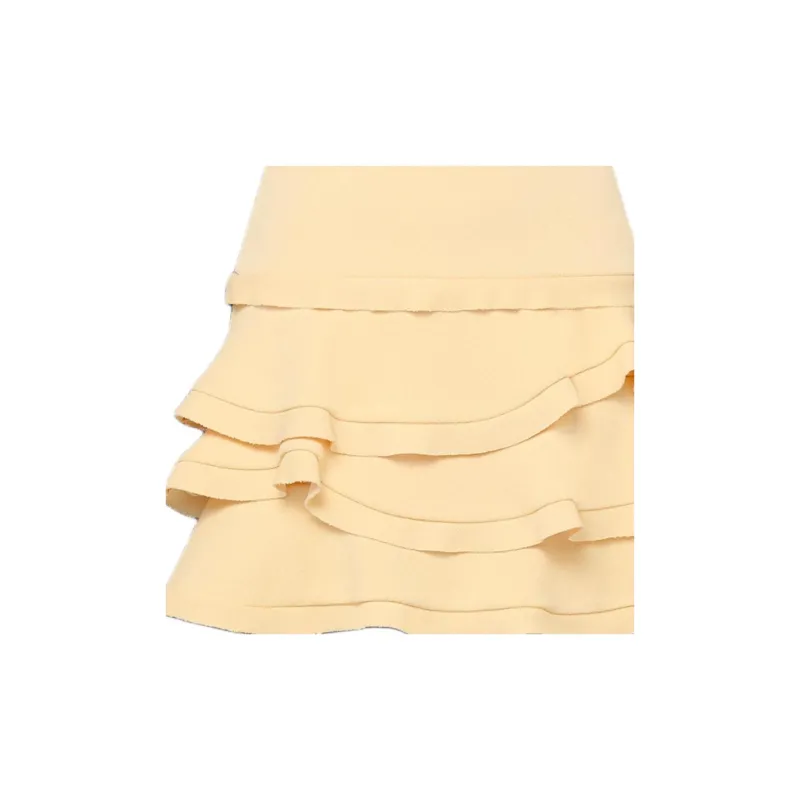 LOUIS VUITTON Ruffle Mini Skirt-3