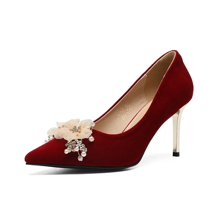 ZHR Slim Heel High Heels 8cm Women's-13