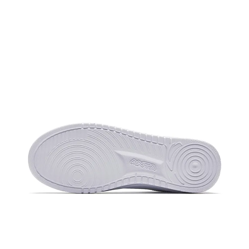 Anta Anti-Slip And Wear-Resistant Coverage Low-Top Skateboard Shoes Women's White Green-4