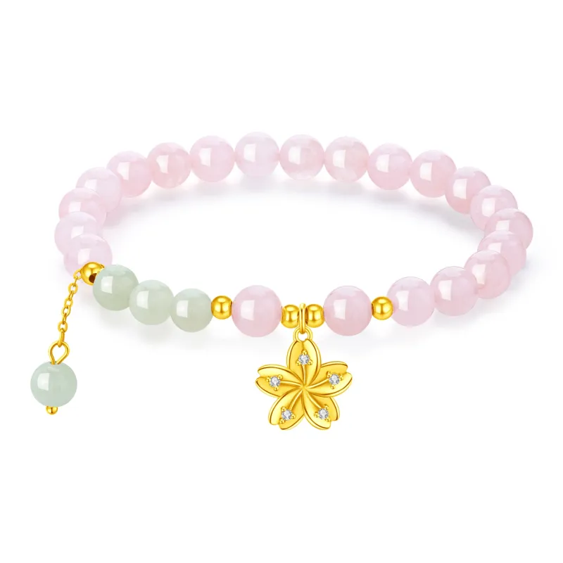 Lao Feng Xiang Hetian Jade Bracelets Green Jade Women's-0