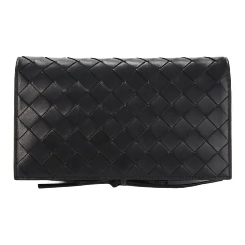 Bottega Veneta Calfskin Shoulder Bag Women's Black