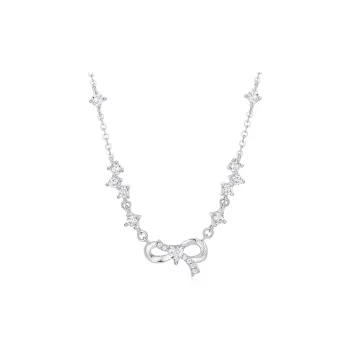 KADER 925 Sterling Silver Necklaces Women's Silver, Gift Box Set