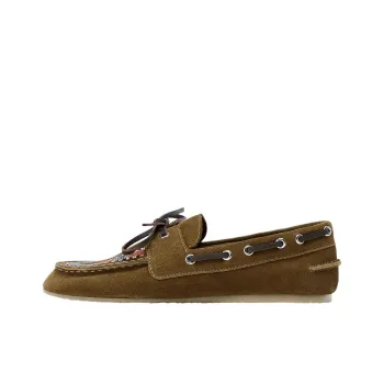 ZARA Boat Shoes Women's Khaki Green