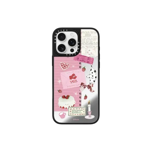 CASETIFY PC+TPU Material Roria Strawberry Sweetheart Phone Cases Compatible With IPhone 16/15 Collection