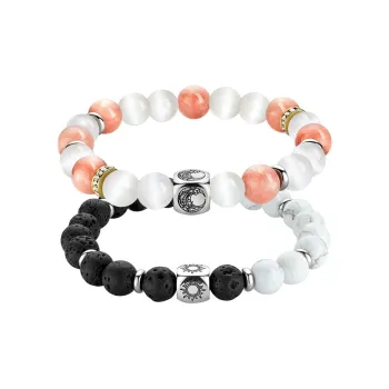 TOTWOO Glass Cat Eye Bracelets Unisex