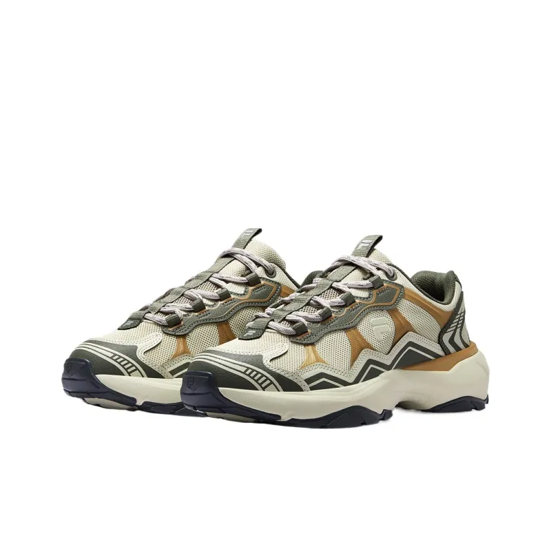 FILA FUSION GRAVEL Stratum Shoes Abrasion-Resistant Low-Top Casual Shoes Men's Green Brown-2