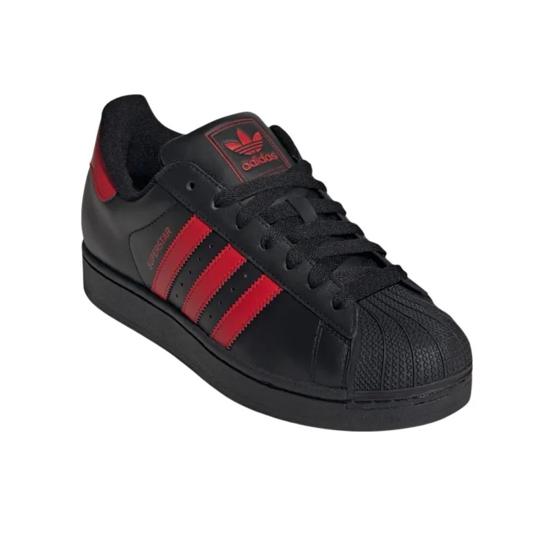 Adidas Superstar Ii Black Better Scarlet-2