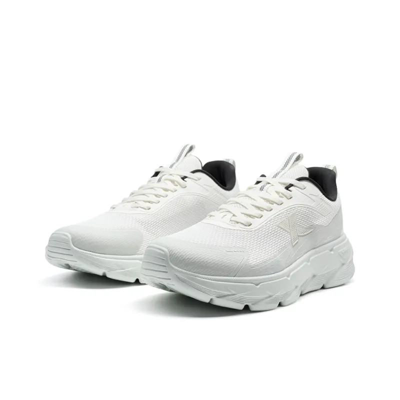 XTEP Cushioning Wear Resistant Low Top Casual Running Shoes Men's Canvas White/Tru Gray-4