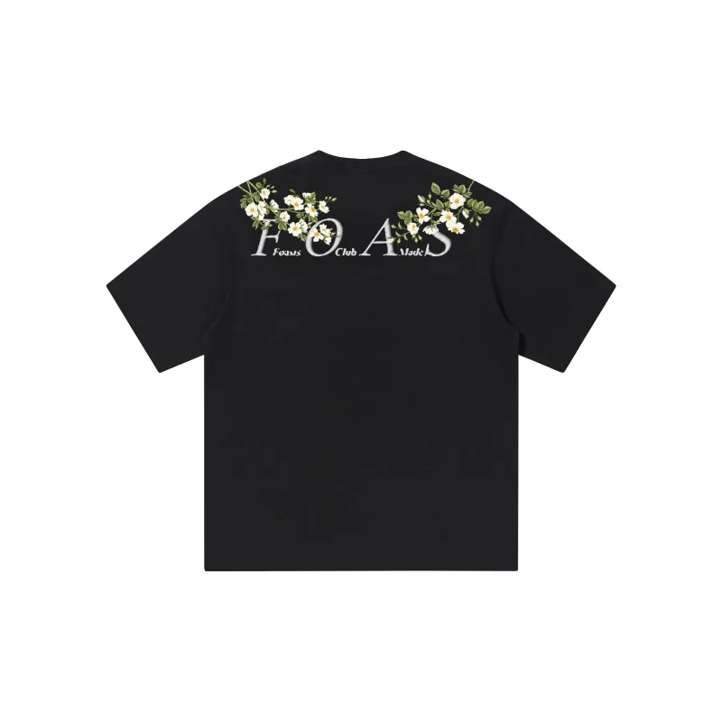 FOASIS Drop Shoulder Sleeve T Shirt Unisex-1