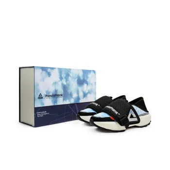 PandaPrank x PEAK Cushioned Slip Resistant Abrasion Resistant Low Top Casual Shoes Unisex Dark Blue