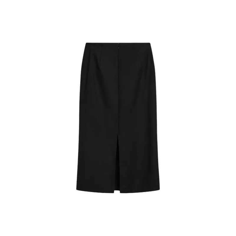 Massimo Dutti Casual Long Skirts Women's Black-1