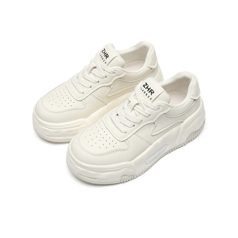 ZHR Small White Shoes Abrasion-Resistant Low-Top Skateboard Shoes Women's-1