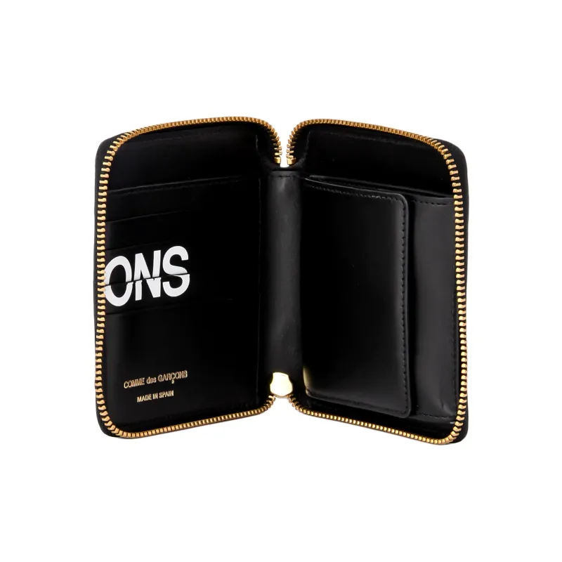 CDG Play Leather Wallet Men's Black-3