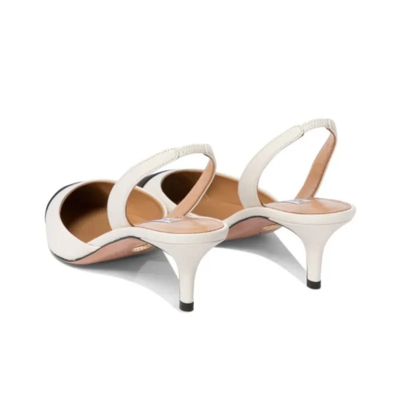 AQUAZZURA MILANESE Slim Heel High Heels 5cm Women's White-3