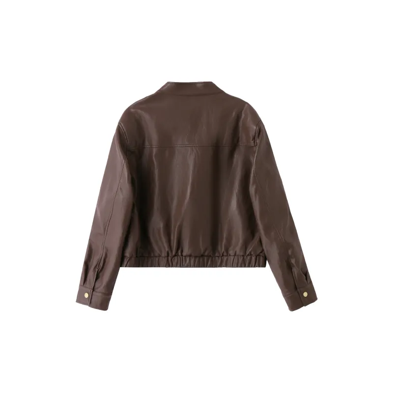 Yi Mengyuan Leather Jacket Women's-1