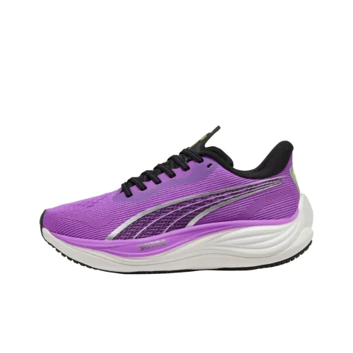 PUMA Velocity Nitro 3 Anti Slip Wear Resistant Low Top Casual Running Shoes Women's Fuchsia