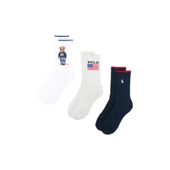 Polo Ralph Lauren SS25 Mid Calf Socks Women's 3 Pack