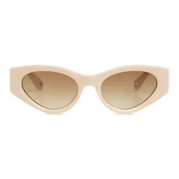 Chloe Recycled Acetate Cat Eye Sunglasses Women's Beige