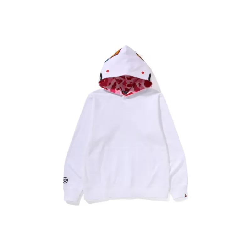 Bape Shark Side Zip Wide Long Length Pullover Hoodie-2