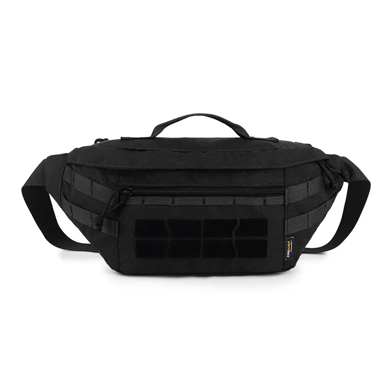 MARDINGTOP Nylon Fanny Pack Unisex Khaki/Black-5