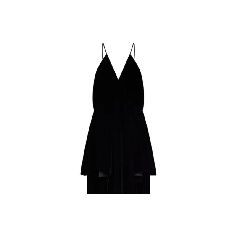 Lv Tiered V Neck Gown-4