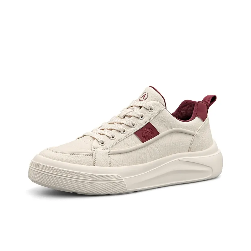 AOKANG Air Force One Series Skateboard Shoes Men Low Top Beige Green, White Red-9