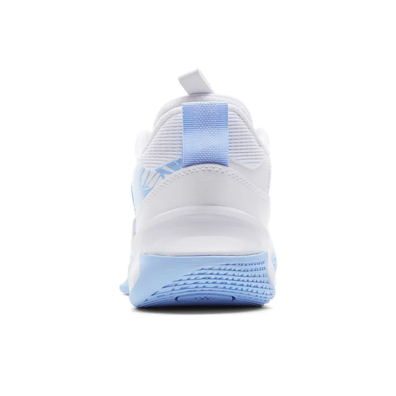 PEAK Cushioning Rebound Wear-Resistant Slip-Resistant Low-Top Performance Basketball Shoes Men's Large White Light Moon-4