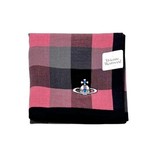 Vivienne Westwood Cotton Silk Scarves Unisex Pink