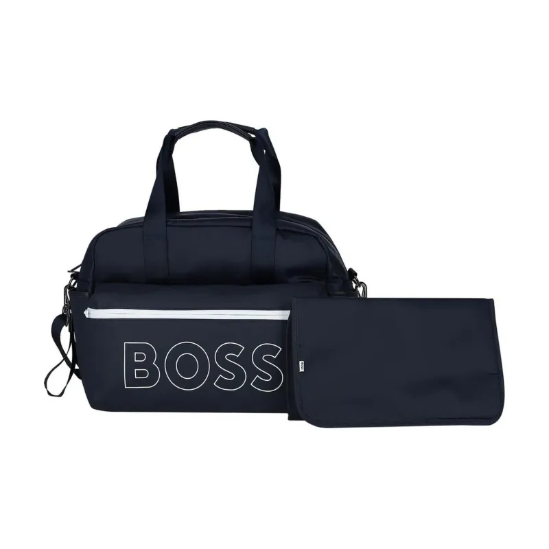 BOSS Polyester One Shoulder Handbags Unisex Marine Blue-1