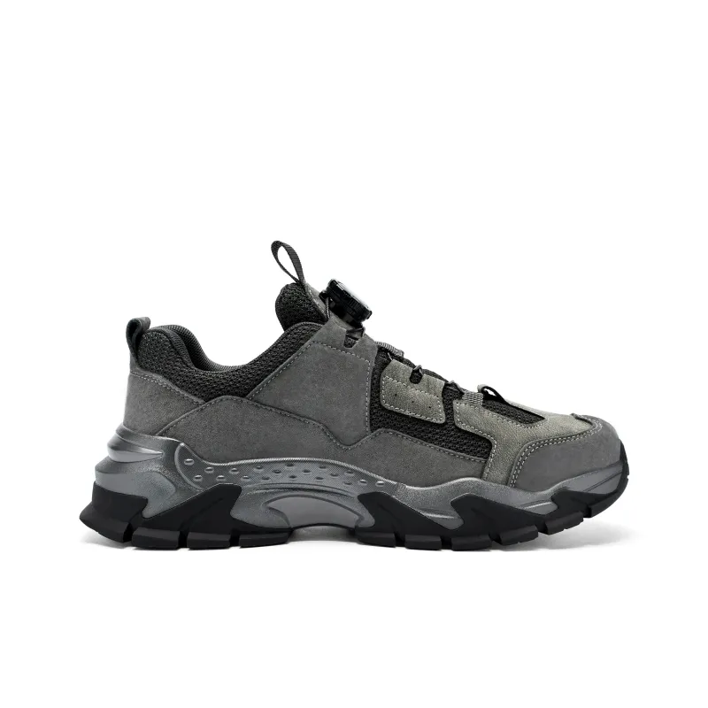 JEEP SPIRIT Chunky Sneakers Men Low Top Gray/Black-1