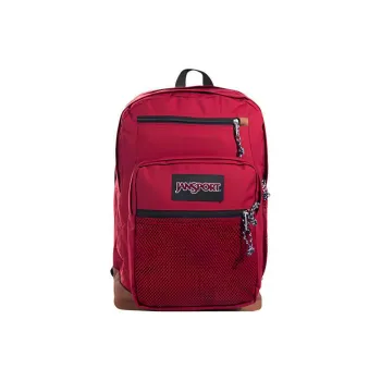 JanSport Polyester Backpack Large Size Unisex Burgundy