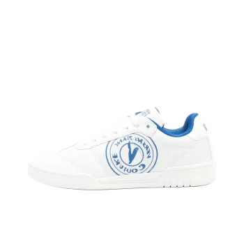 VERSACE JEANS COUTURE V Emblem Court 88 Low Top Skateboard Shoes Men's White