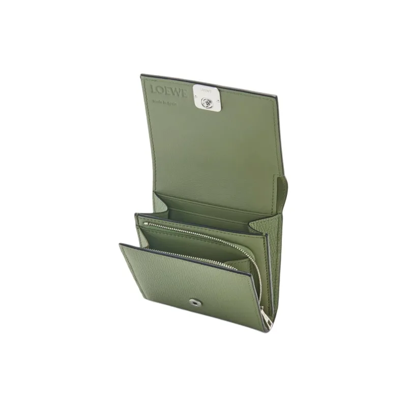 LOEWE Anagram Calfskin Wallet Women's Rosemary-2