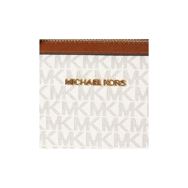 MICHAEL KORS PVC Shoulder Bag Large Size Women's Vanilla & Oak-3