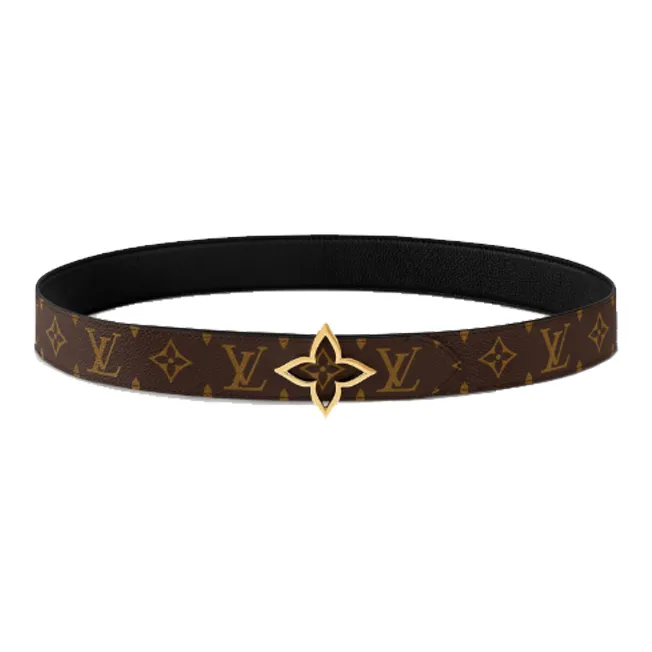 LOUIS VUITTON Slim Flower 35mm Reversible Belt-1