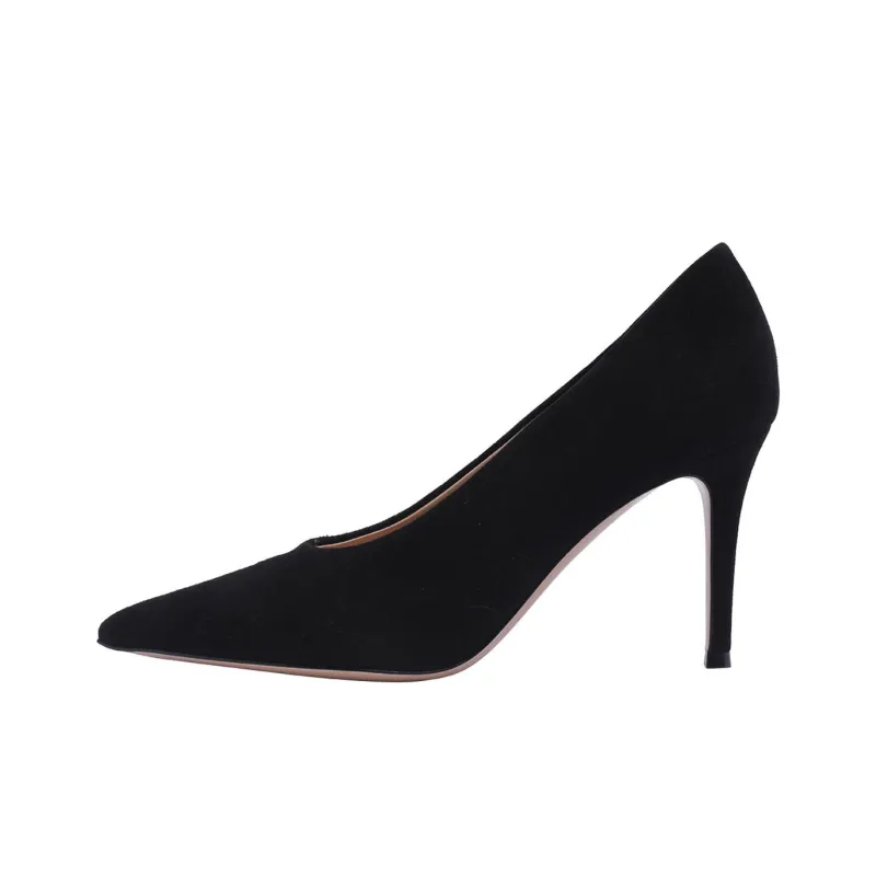GIANVITO ROSSI Slim Heel High Heels 8.5cm Women's Black-0