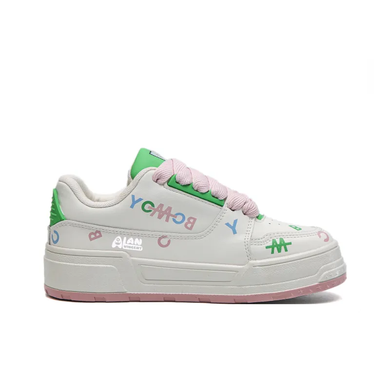 Alan Vincent Shock Absorbers With Abrasion Resistant And Slip Resistant Properties Low Top Casual Shoes Women's-1